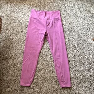 Pink Vuori Crop Leggings